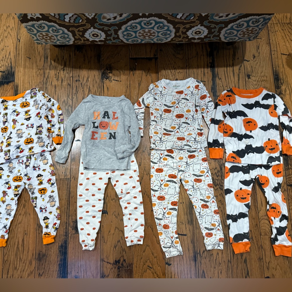 Bundle of 3T Halloween Kids Pajamas